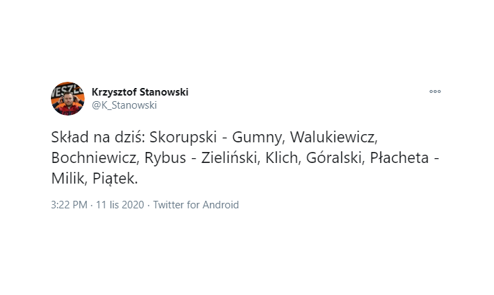 Krzysztof Stanowski PODAŁ SKŁAD reprezentacji Polski na dzisiejszy mecz z Ukrainą!